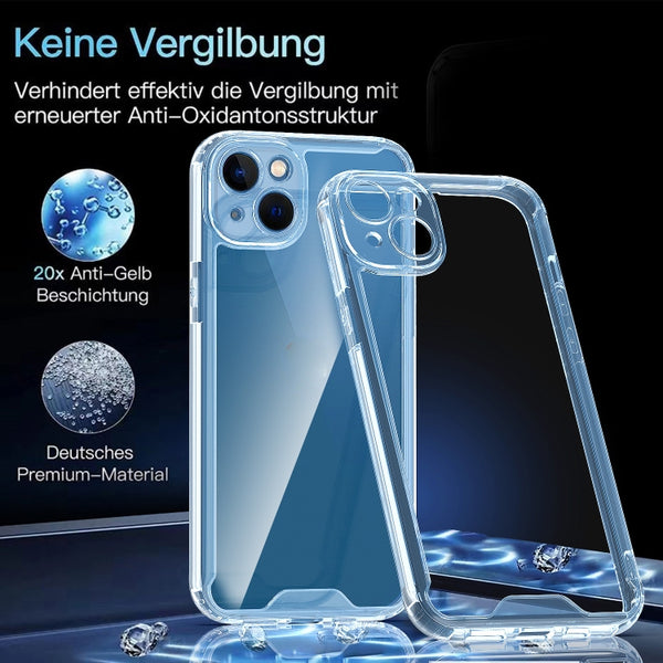 For iPhone 14 Plus Acrylic TPU Clear Protective Phone Case (Transparent)