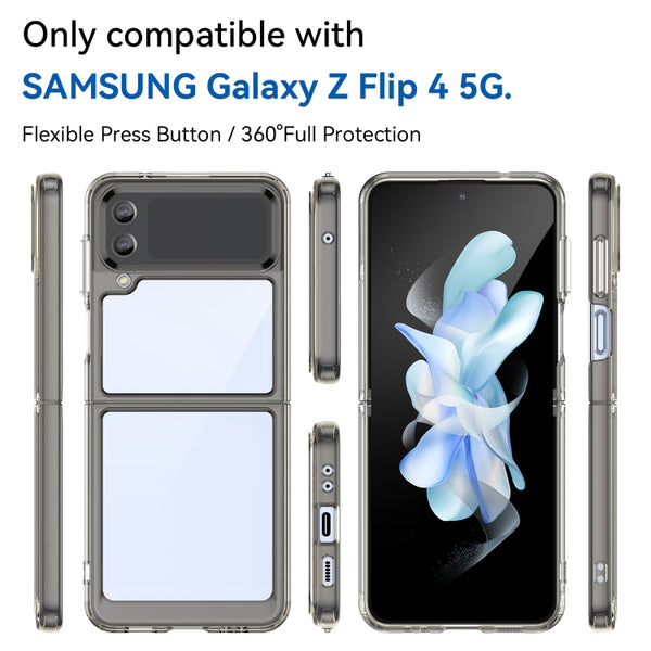 For Samsung Galaxy Z Flip3 5G Colorful Series Acrylic TPU Phone Case(Transparent Grey)