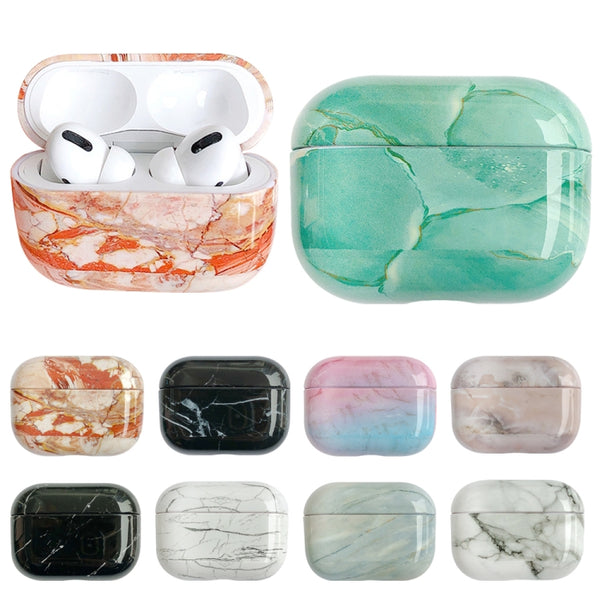 For AirPods Pro 2 Marble Pattern Wireless Earphone Protectiv