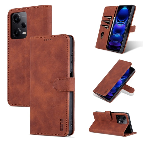 For Xiaomi Redmi Note 12 Pro 5G Global China Note 12 Pro 5G Speed Poco X5 Pro AZNS Skin Fe...(Brown)