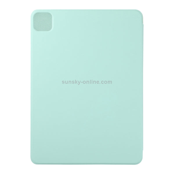 For iPad Pro 12.9 inch(2020) Horizontal Flip Ultra-thin Double-sided Clip Non-buckle...(Light Green)