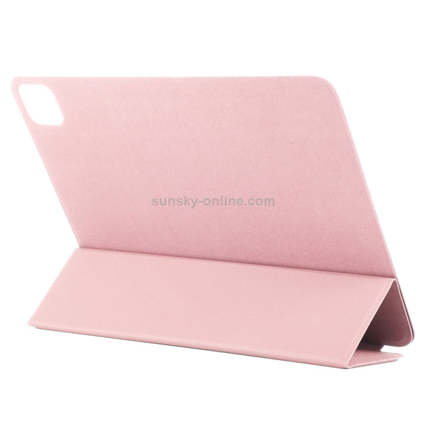For iPad Pro 12.9 inch(2020) Horizontal Flip Ultra-thin Double-sided Clip Non-buckle M...(Rose Gold)