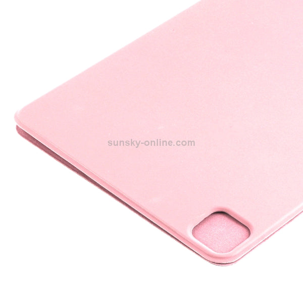 For iPad Pro 12.9 inch(2020) Horizontal Flip Ultra-thin Double-sided Clip Non-buckle M...(Rose Gold)