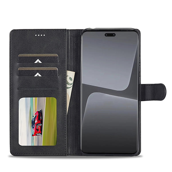 For Xiaomi 13 Lite LC.IMEEKE Calf Texture Horizontal Flip Leather Case(Black)
