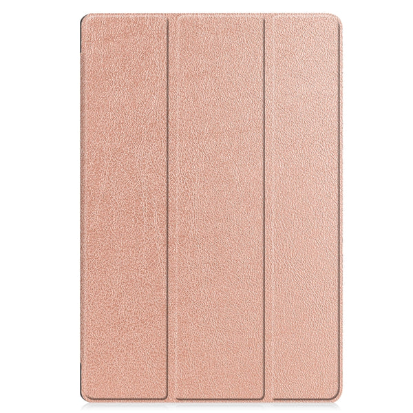For Samsung Galaxy Tab S8 Tab S8 Plus Tab S7 FE Tab S7 Custer Texture Smart PU Leather...(Rose Gold)