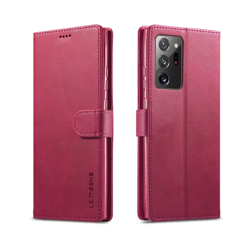 For Samsung Galaxy Note 20 Ultra LC.IMEEKE Calf Texture Horizontal Flip Leather Case, with H...(Red)