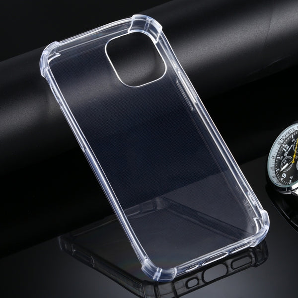 For iPhone 12 mini Four-Corner Anti-Drop Ultra-Thin TPU Case(Transparent)