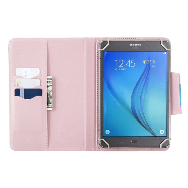 For 7 inch Tablets Universal Solid Color Horizontal Flip Lea