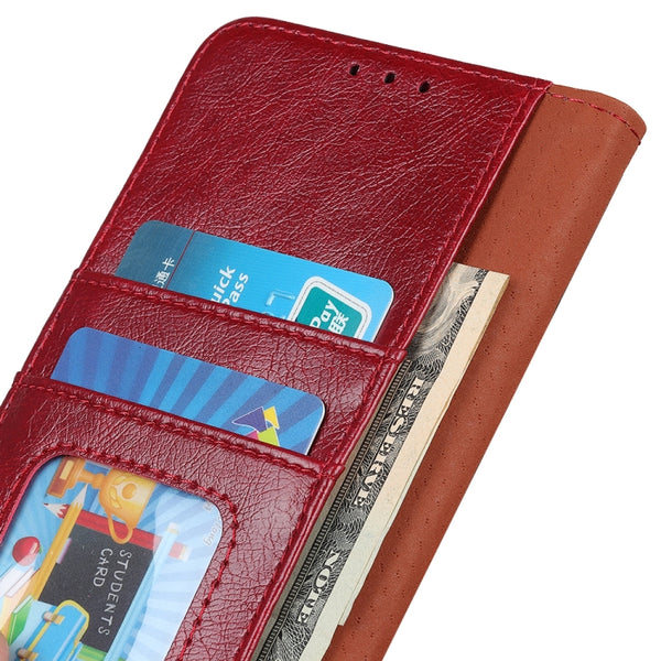 For Sony Xperia 1 II Nappa Texture Horizontal Flip Leather Case with Holder & Card Slots & W...(Red)