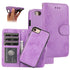 For iPhone SE 2022 SE 2020 8 7 KLT888-2 Retro 2 in 1 Detachable Magnetic Horizontal Flip ...(Purple)