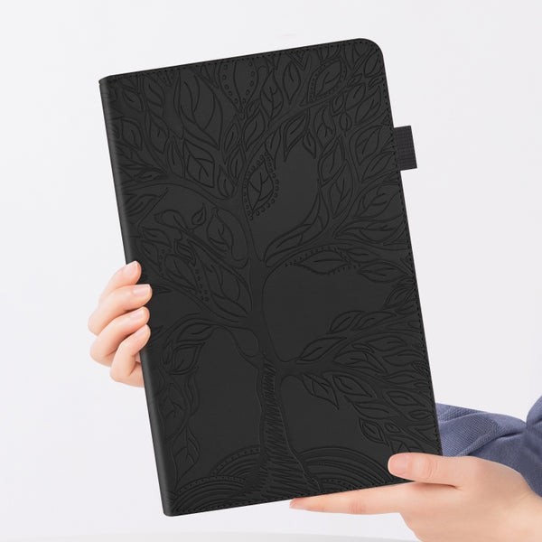 For Samsung Galaxy Tab A 8.0 (2019) T290 Life Tree Series Horizontal Flip Leather Case wit...(Black)