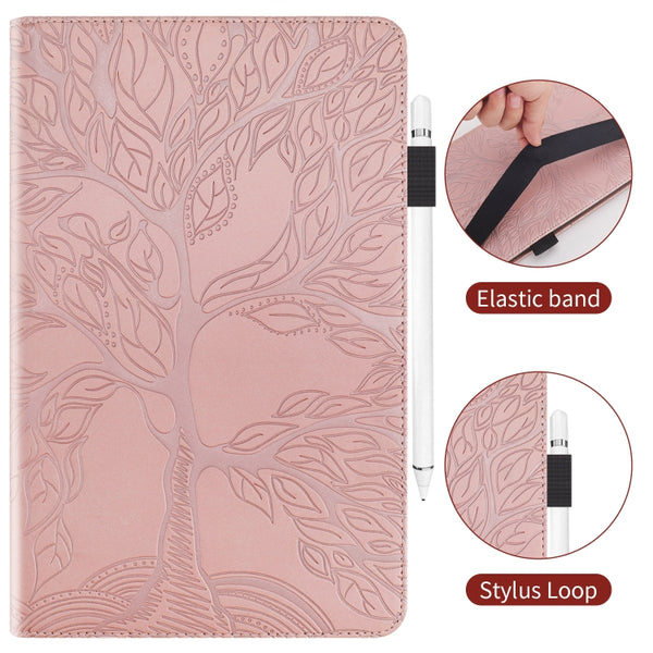 For Samsung Galaxy Tab S5e 10.5 T720 Life Tree Series Horizontal Flip Leather Case wit...(Rose Gold)
