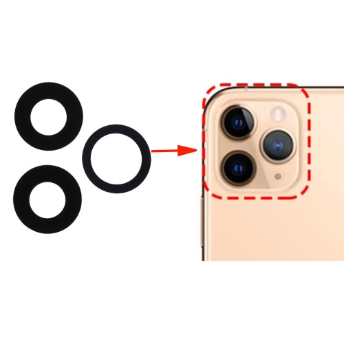 3 PCS Set Back Camera Lens for iPhone 11 Pro