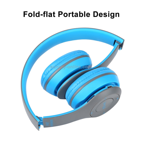 P47 Foldable Wireless Bluetooth Headphone with 3.5mm Audio J