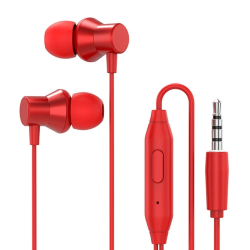 Original Lenovo HF130 High Sound Quality Noise Cancelling In-Ear Wired Control Earphone(Red)