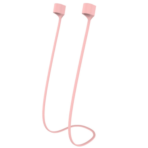 Wireless Bluetooth Headset Anti-lost Rope Magnetic Silicone Lanyard for Apple AirPods 1 2(Pink)