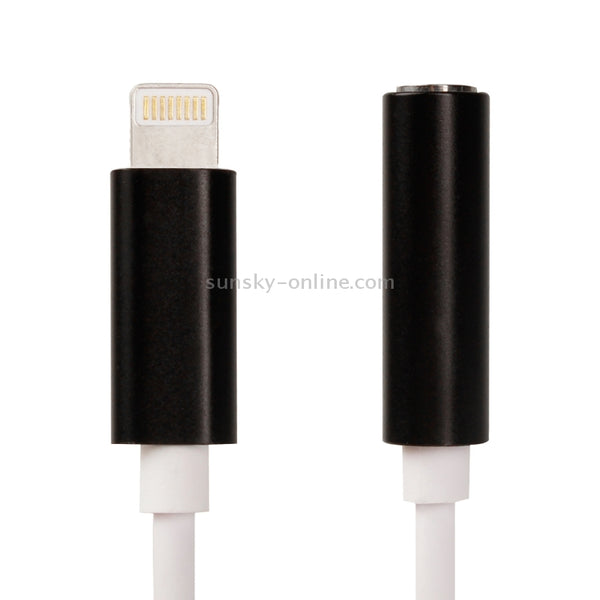 8 Pin to 3.5mm Audio Adapter, Length: About 12cm, Support iOS 13.1 or Above(White)