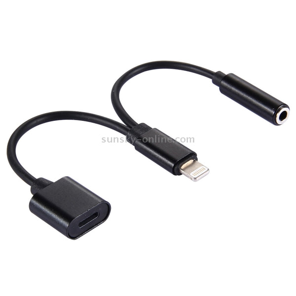 10cm 8 Pin Female & 3.5mm Audio Female to 8 Pin Male Charger