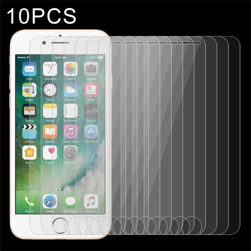 10 PCS for iPhone 8 Plus & iPhone 7 Plus 0.26mm 9H Surface Hardness 2.5D Explosion-proof Tempered...