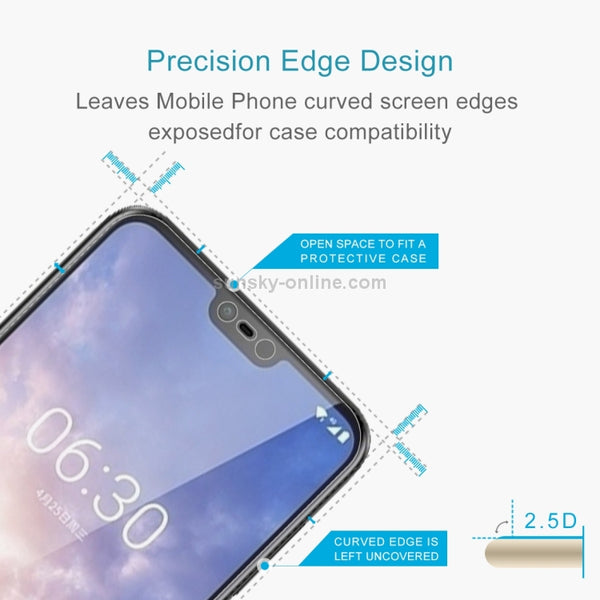 10 PCS 0.26mm 9H 2.5D Tempered Glass Film for Nokia X6