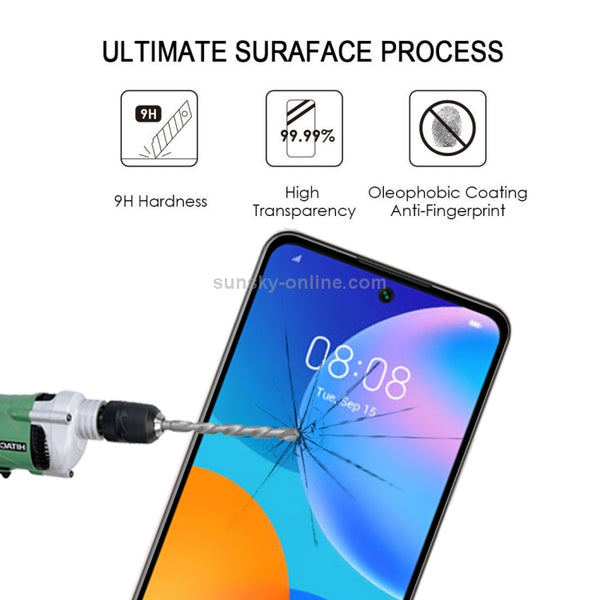 For Huawei P Smart 2021 Full Glue Full Screen Tempered Glass