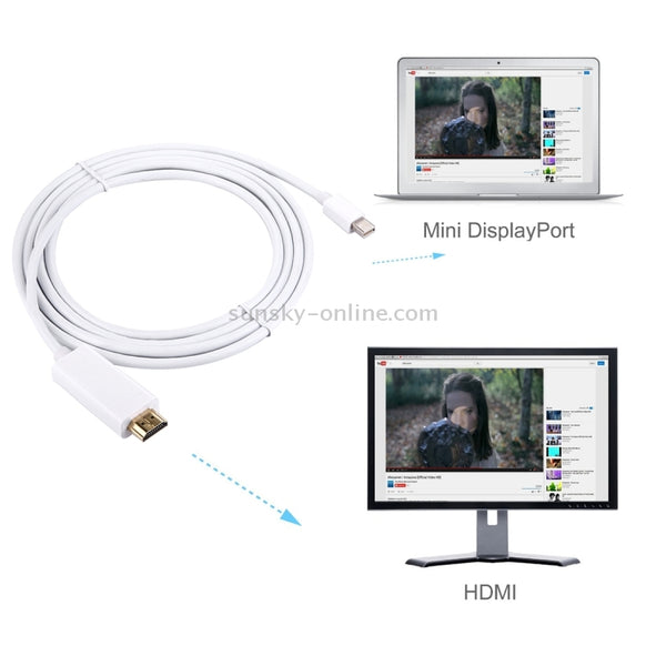1.8m Mini DisplayPort Male to HDMI Male Adapter Cable