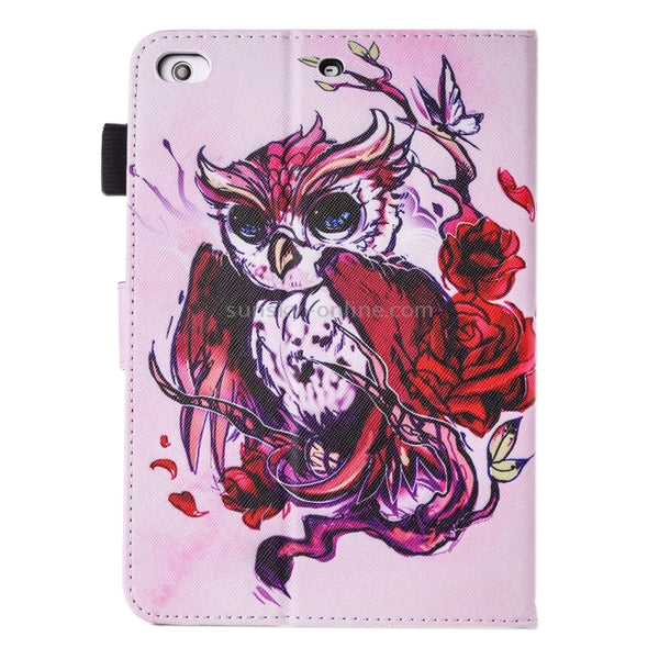 For iPad Air iPad Air 2 Painting Butterfly and Owl Pattern Horizontal Flip Leather Case with Hold...