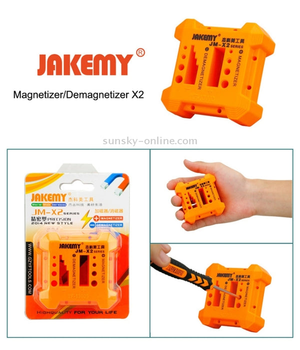 JAKEMY JM | X2 Magnetizer Demagnetizer with Screwdriver Hole