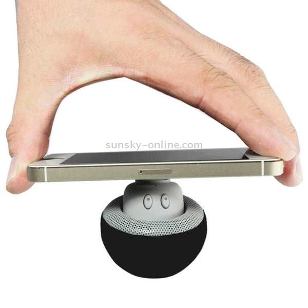 Mushroom Shape Bluetooth Speaker with Suction Holder(Black)
