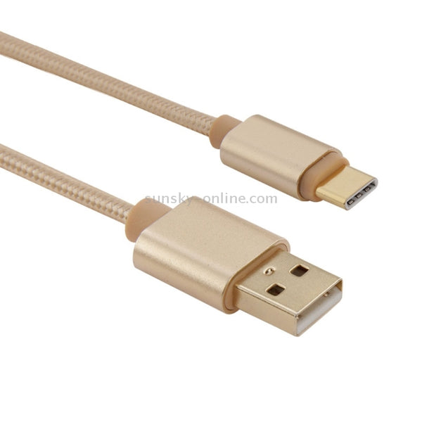 1m Woven Style Metal Head USB | C Type | C 3.1 to USB 2.0 Da
