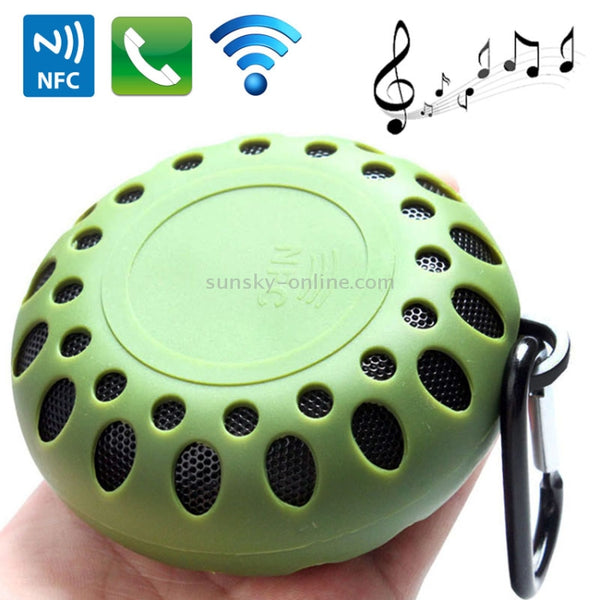BTS-25OK Outdoor Sports Portable Waterproof Bluetooth Speaker with Hang Buckle, Hands...(Army Green)