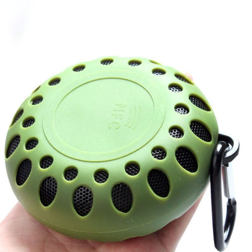 BTS-25OK Outdoor Sports Portable Waterproof Bluetooth Speaker with Hang Buckle, Hands...(Army Green)