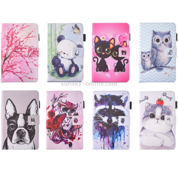 For Galaxy Tab E 9.6 T560 Lovely Cartoon Raccoon Pattern Horizontal Flip Leather Case with Holder...