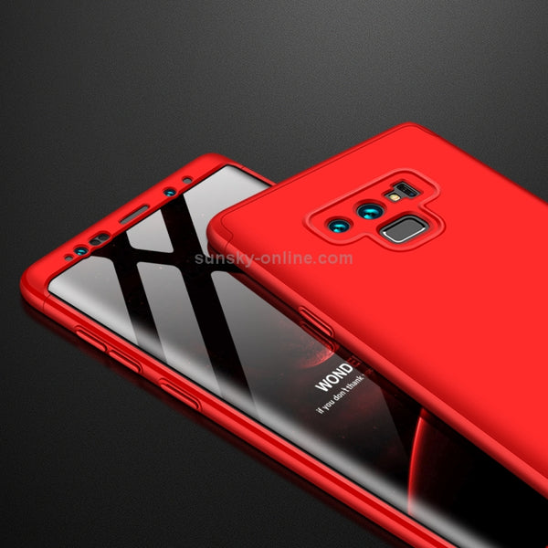 GKK Three Stage Splicing Full Coverage PC Case for Galaxy Note9 (Red)