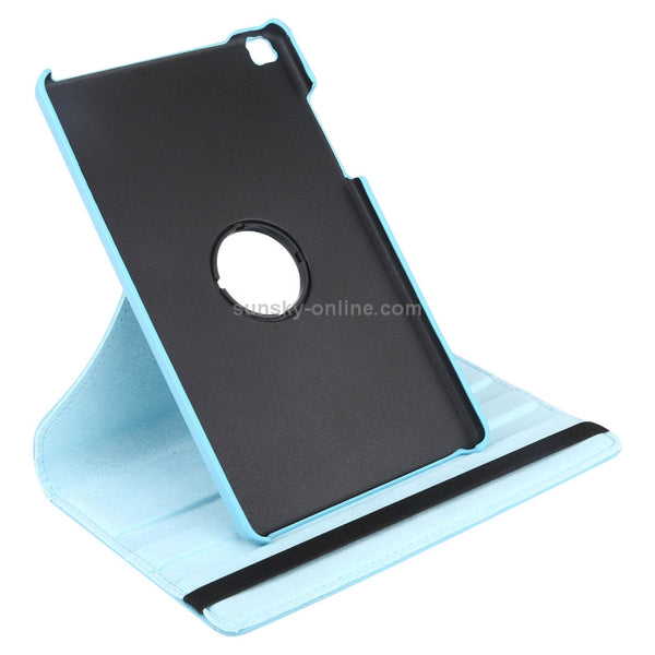 Litchi Texture Rotating ClassicBusiness Horizontal Flip Leather Case for Galaxy Tab A 8...(Sky Blue)