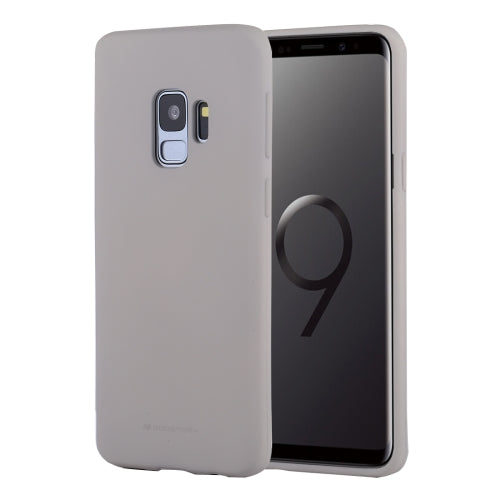GOOSPERY SOFT FEELING for Galaxy S9 TPU Drop-proof Soft Protective Back Cover (Grey)