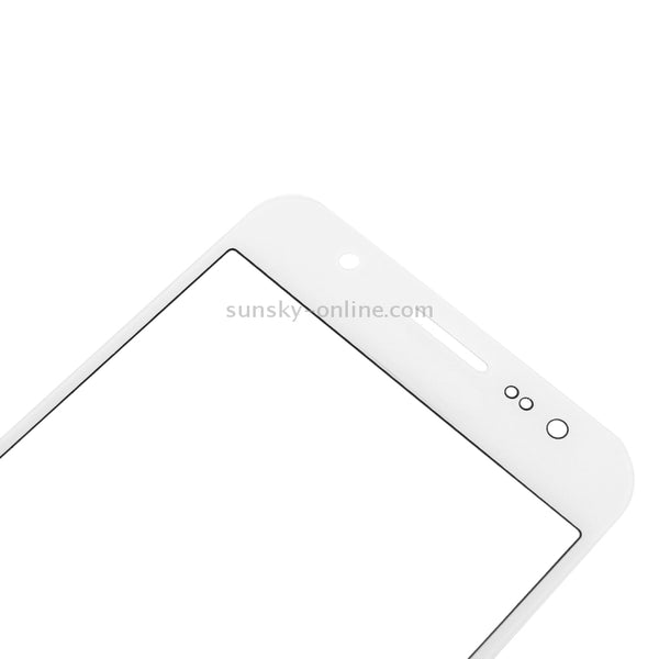 For Galaxy J5 J500 Front Screen Outer Glass Lens (White)