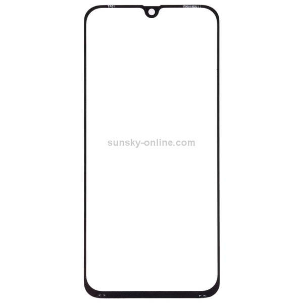 For Galaxy A40 Front Screen Outer Glass Lens (Black)