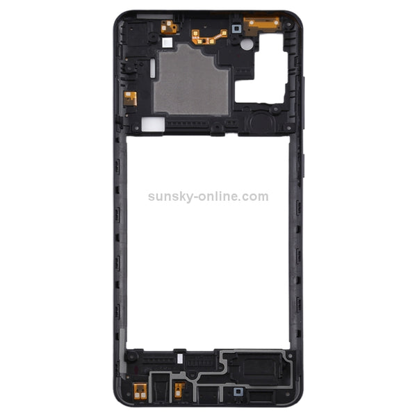 For Samsung Galaxy A21s Middle Frame Bezel Plate (Black)