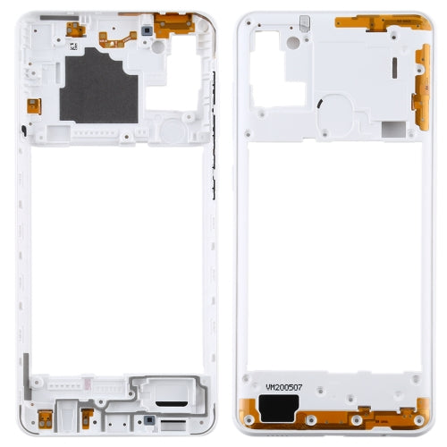 For Samsung Galaxy A21s Middle Frame Bezel Plate (White)