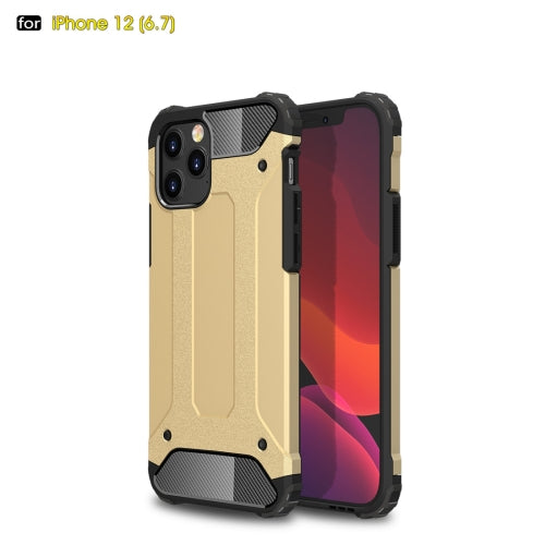 For iPhone 12 Pro Max Magic Armor TPU PC Combination Case(Gold)