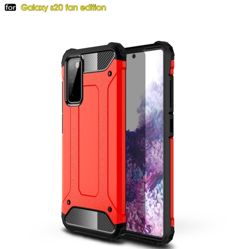 For Samsung Galaxy S20 FE 5G S20 Lite Magic Armor TPU PC Combination Case(Red)