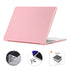 For MacBook Air 13.6 2022 A2681 EU Version ENKAY 3 in 1 Crystal Laptop Case with TPU Keyboa...(Pink)