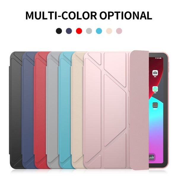 Multi-folding Surface PU Leather Case with Holder & Sleep Wake-up For iPad Air 2022 2020 10.9
