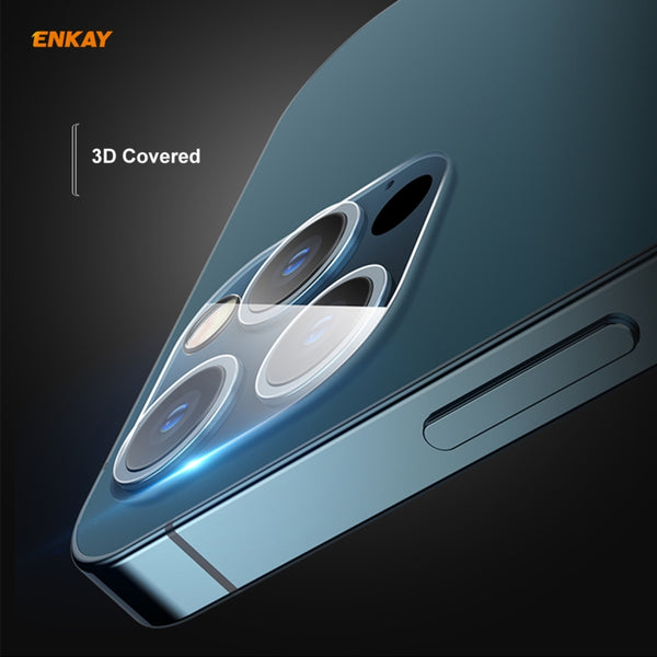 For iPhone 12 Pro Max ENKAY Hat-Prince 9H Rear Camera Lens Tempered Glass Film Full Coverage Prot...