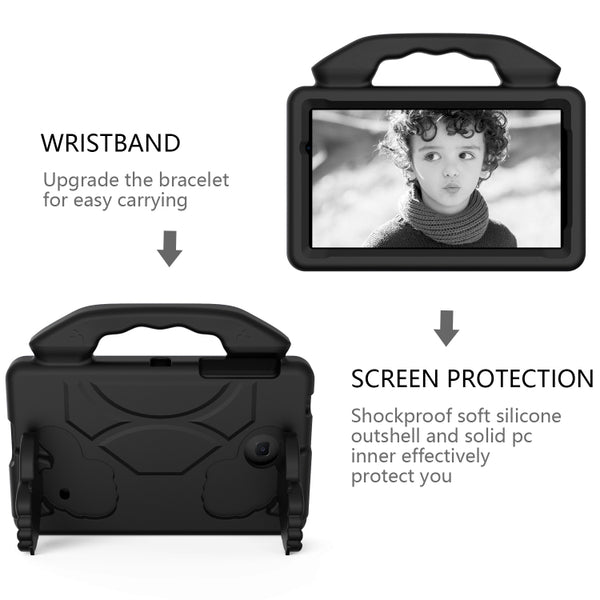 For Galaxy Tab A 7.0 T280 T285 EVA Material Children Flat Anti Falling Cover Protective Sh...(Black)