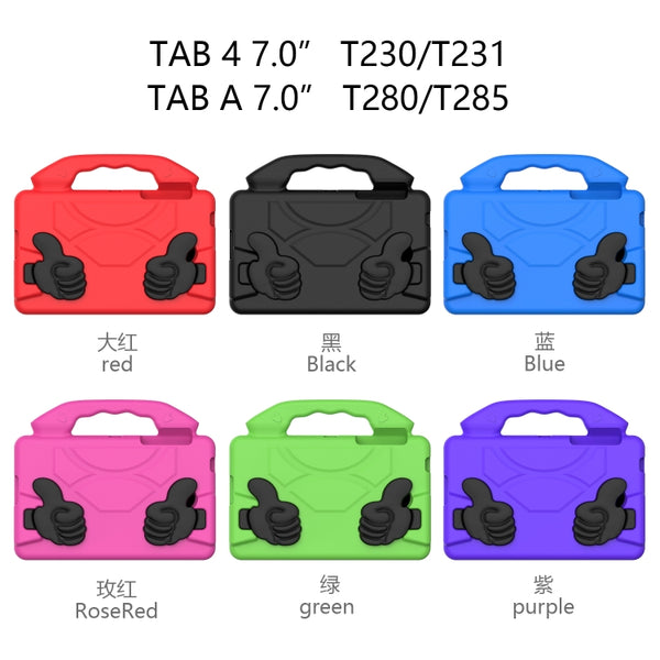 For Galaxy Tab A 7.0 T280 T285 EVA Material Children Flat Anti Falling Cover Protective Sh...(Green)