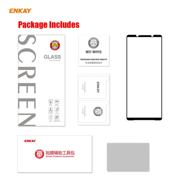 For Sony Xperia 1 III ENKAY Hat | Prince Full Glue 0.26mm 9H