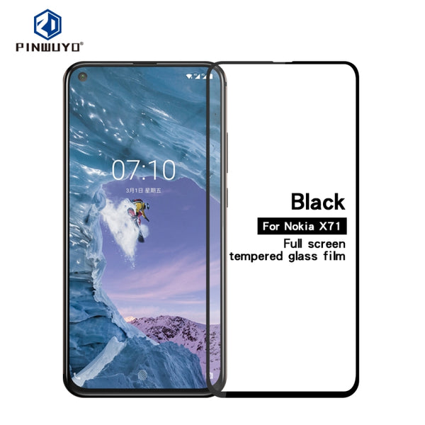 PINWUYO 9H 2.5D Full Glue Tempered Glass Film for Nokia X71