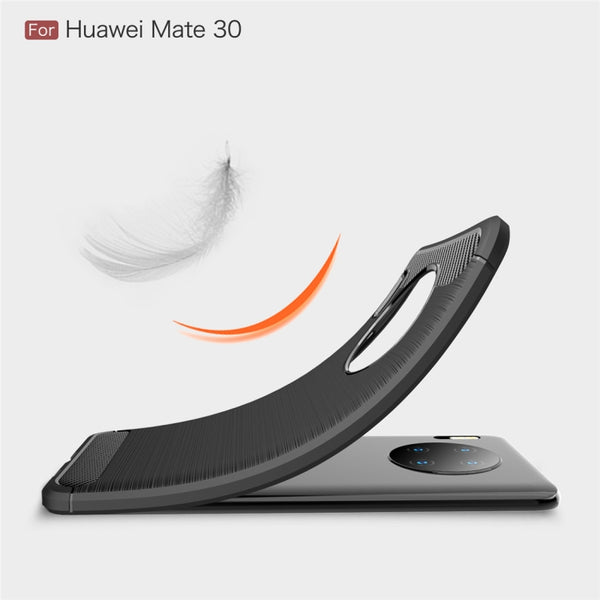 Brushed Texture Carbon Fiber TPU Case for Huawei Mate 30